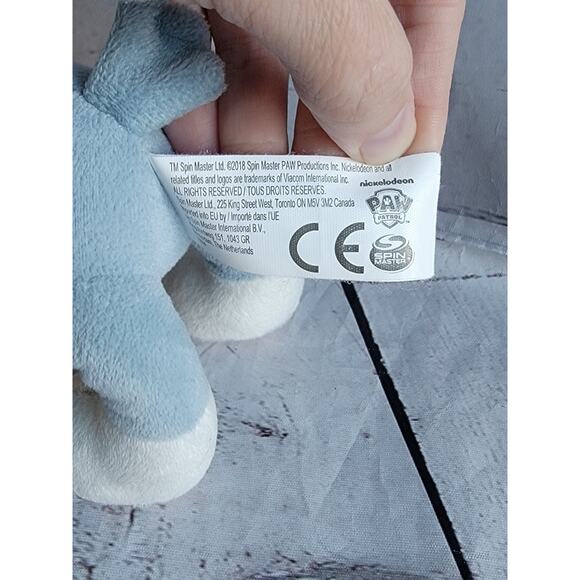 Paw Patrol Plush 7in Stuffed Animal Toy Rocky Recycle Pup 2018 Dog Spin Master - Picture 4 of 6